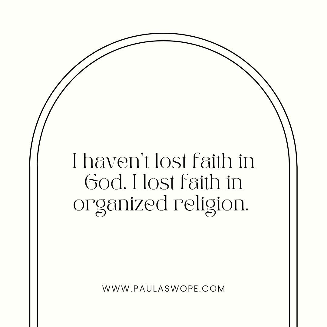 Why I Rejected Organized Religion