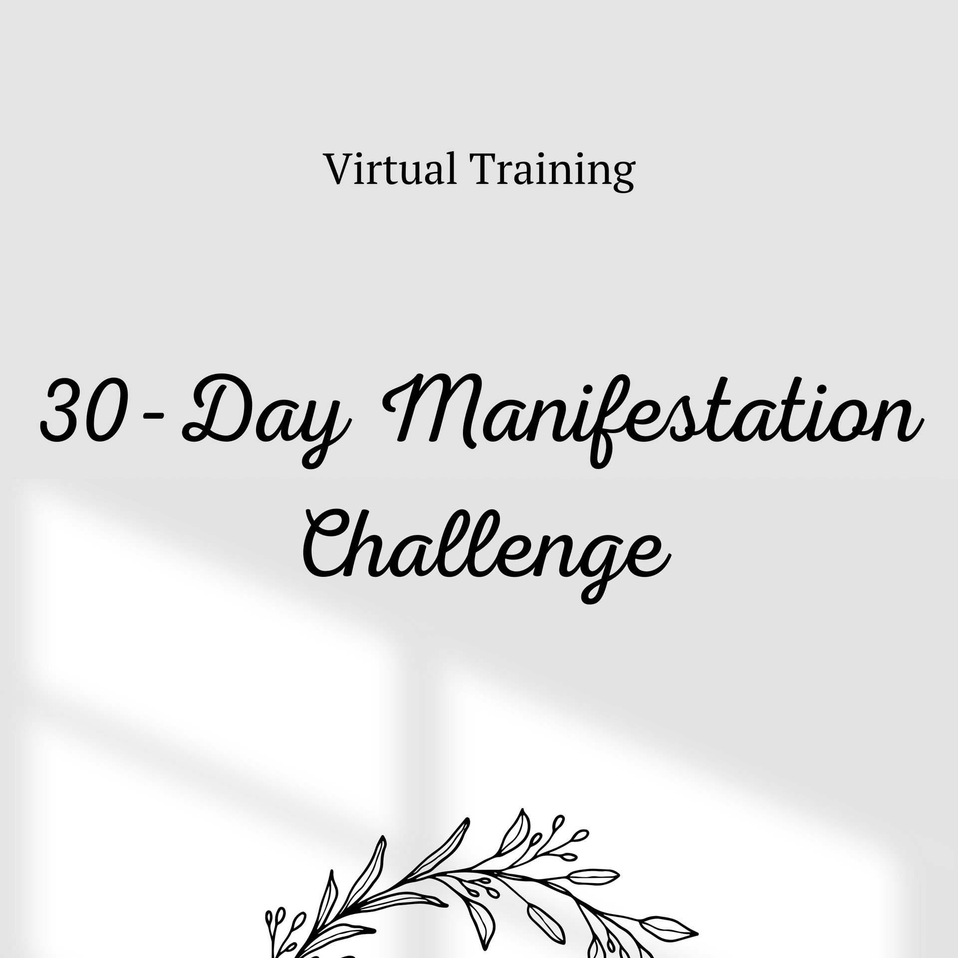 A poster for the spiritual awakening challenges say it is so manifestation challenge.