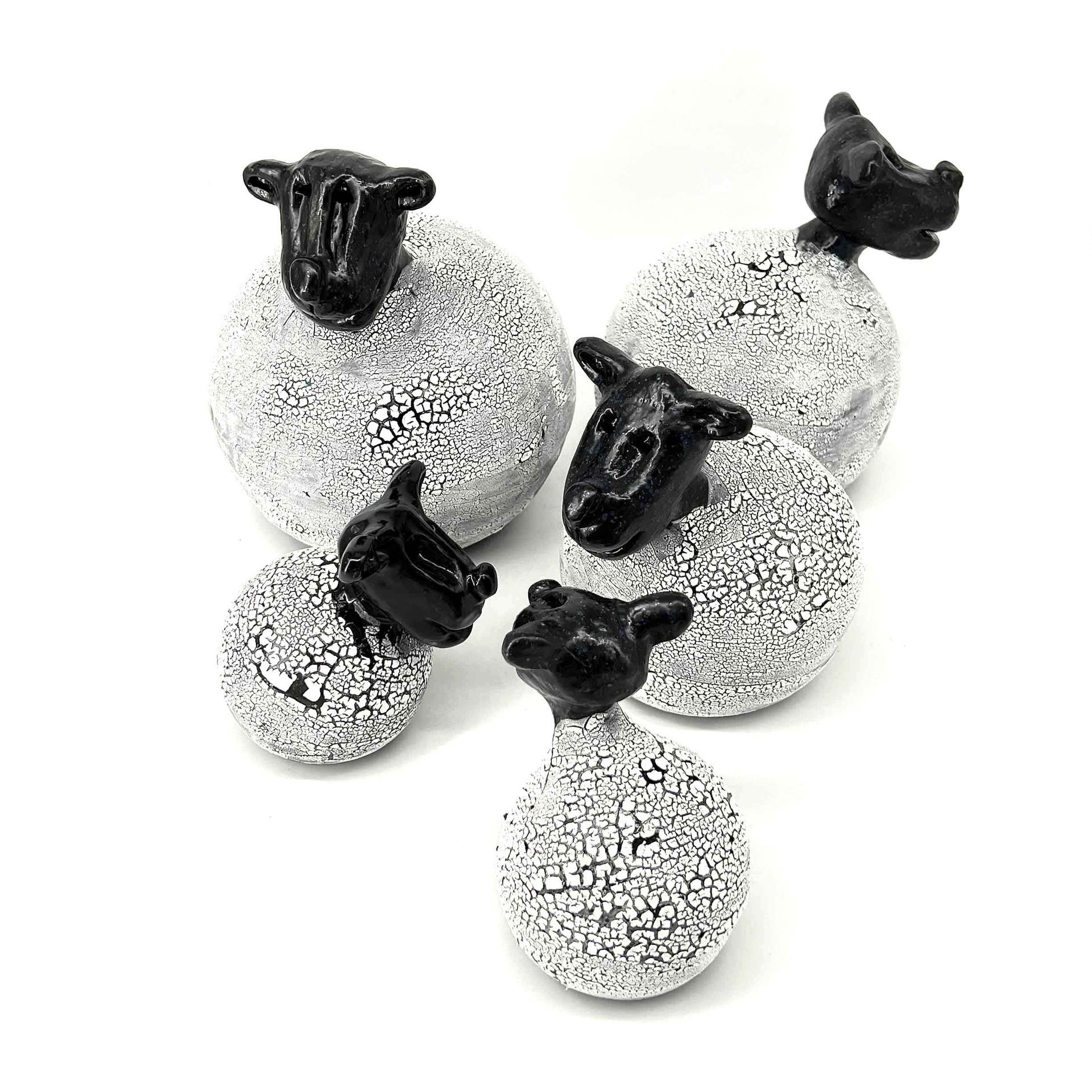 schapen keramiek beelden zwartkop aardewerk