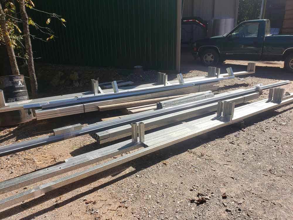 building supplies ready for assembly