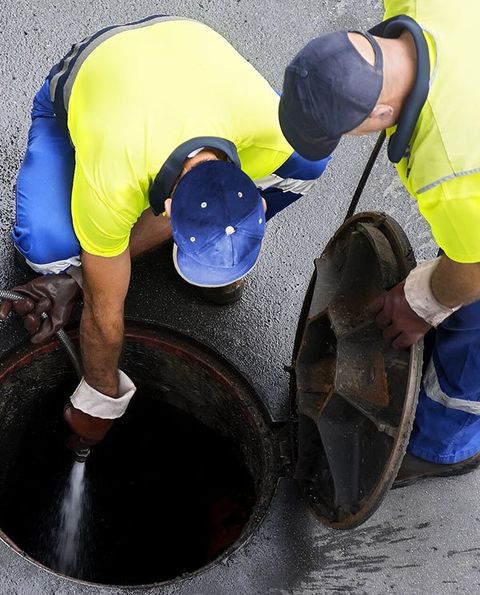 Man Cleaning Drainage - Waste Removal in Pimlico, NSW