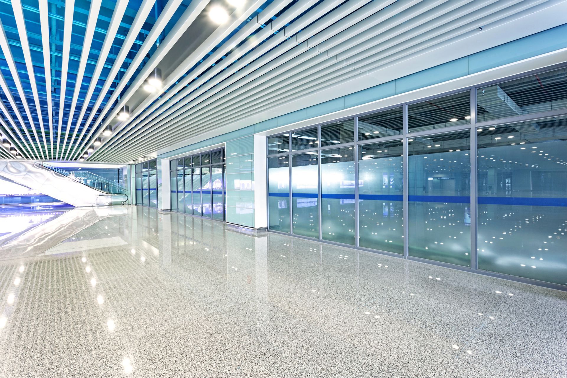 A clean commercial building interior.