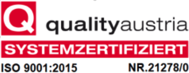 Jutz Lasertechnik, Quality Austria, Systemzertifiziert