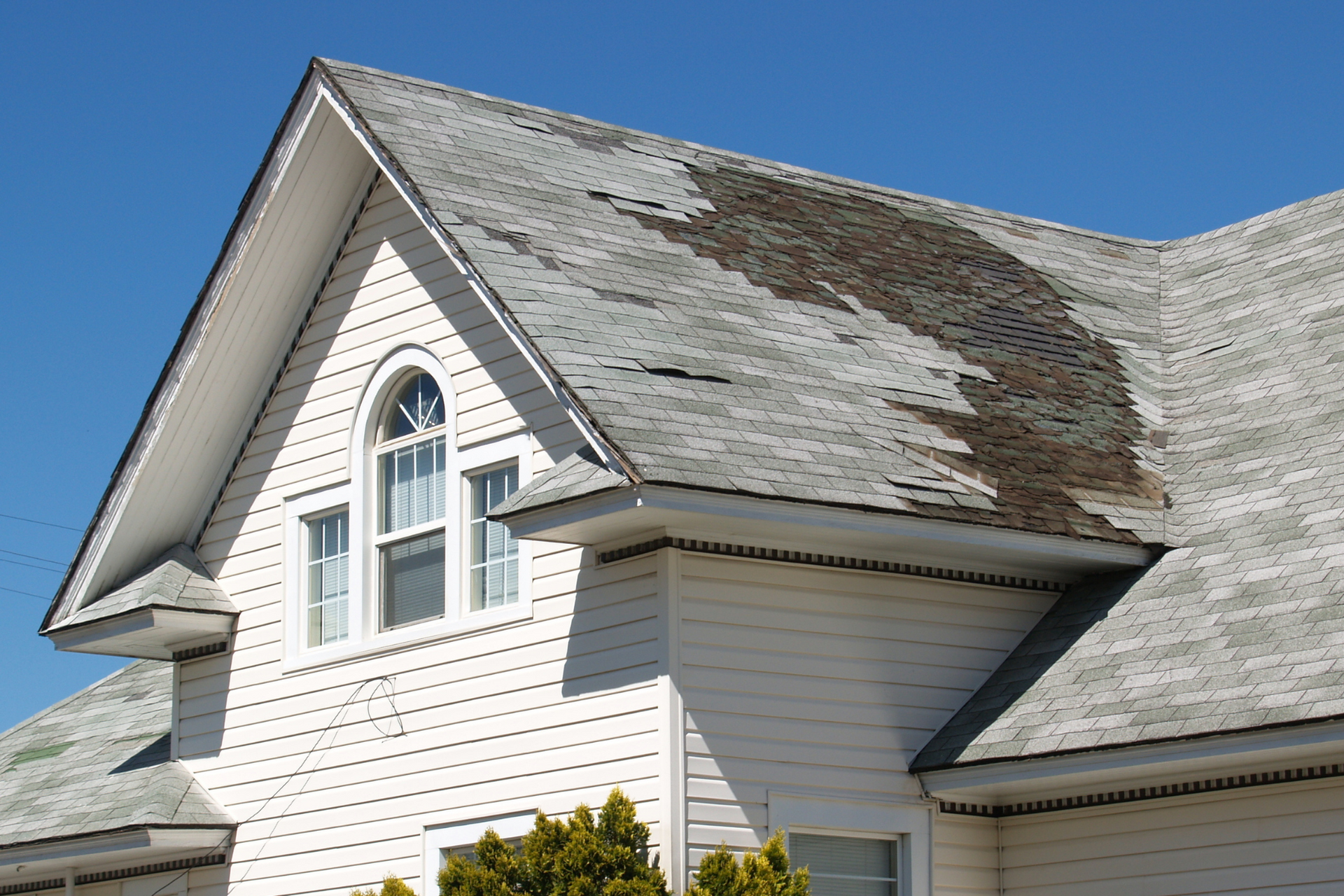 roof damage after astorm