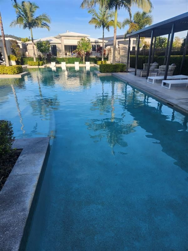 A Large Sunshine Coast Swimming Pool Just Filled With Water — Hinterland Water Cartage in Mooloolah Valley, QLD