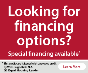 A red sign that says looking for financing options - Novato, CA - 