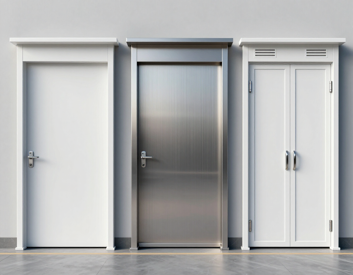 Tre soluzioni di montacarichi con finiture diverse, pensate per contesti residenziali e commerciali.
