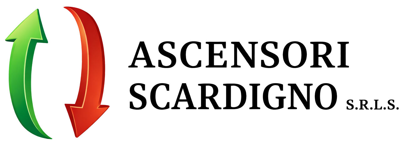 Logo di Ascensori Scardigno s.r.l.s., azienda specializzata in progettazione, installazione, manutenzione e ammodernamento di ascensori, montacarichi e scale mobili.