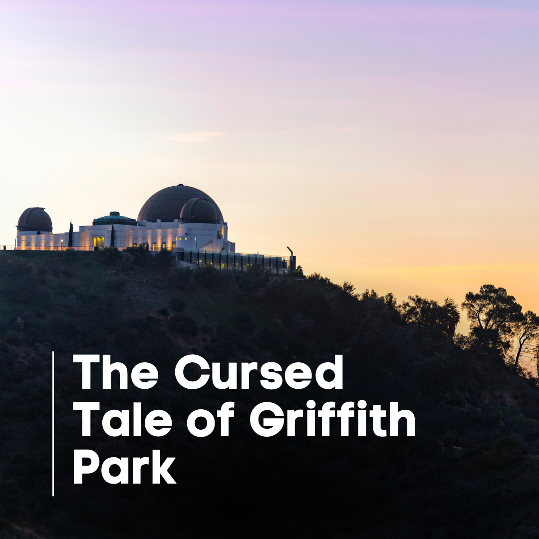 The Haunted Griffith Park Observatory overlooks Los Angeles at Sunset