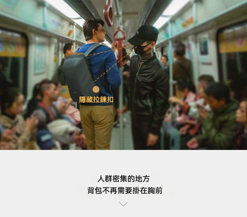 流行靚品  新款雙肩安全防盜背包/收納包/電腦包