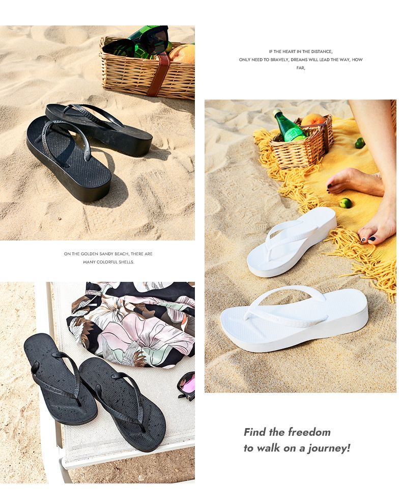 流行潮流  新款女厚底人字拖鞋/涼鞋/沙灘鞋