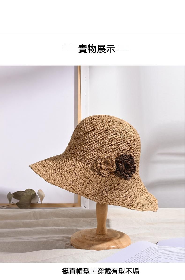 戶外聖品 新款防曬遮陽草帽