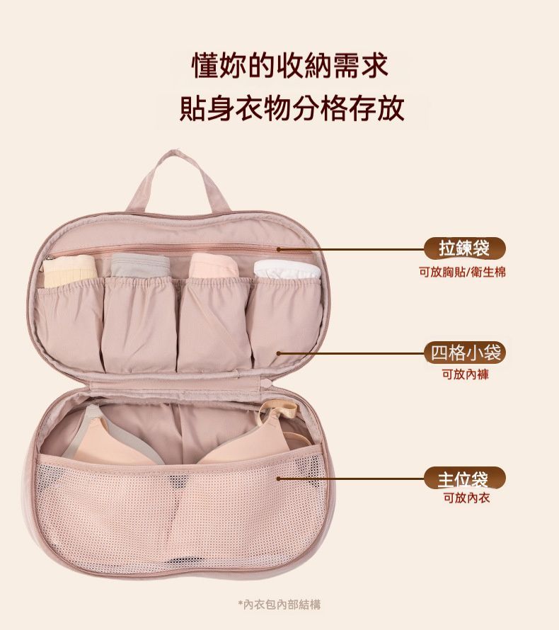 旅行必備 新款高質料防擠壓變形内衣收納袋