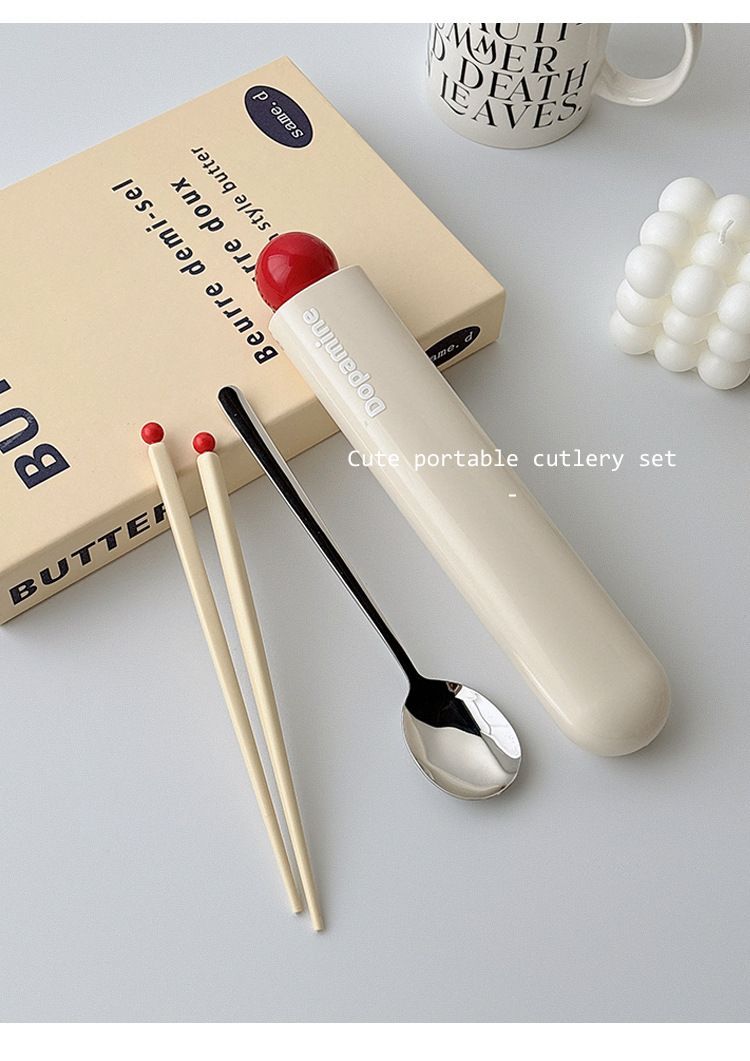 出外必備   多巴胺色304不銹鋼環保筷勺組 任選2色499元