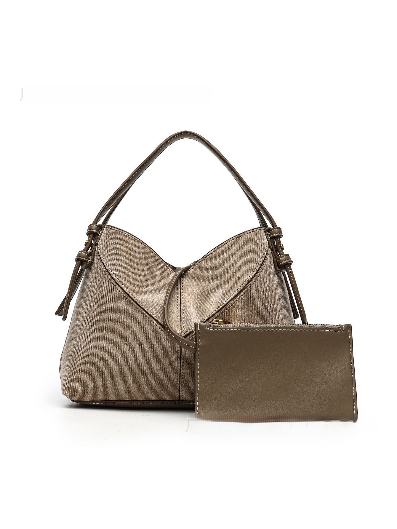 流行時尚 新款歐風百搭撞色帆布斜挎包/手提包