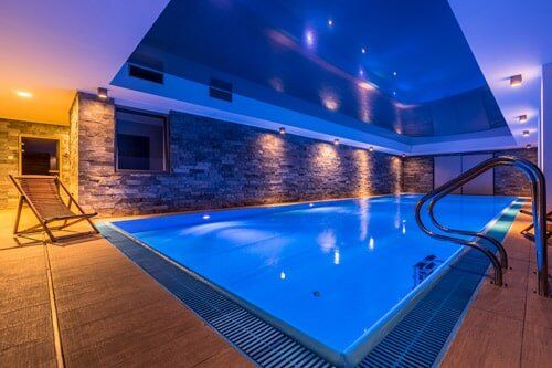 Indoor Pools — Luxury Pool with Lightings in Manchester, CT