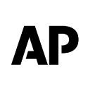 The ap logo is black and white and looks like a stencil.