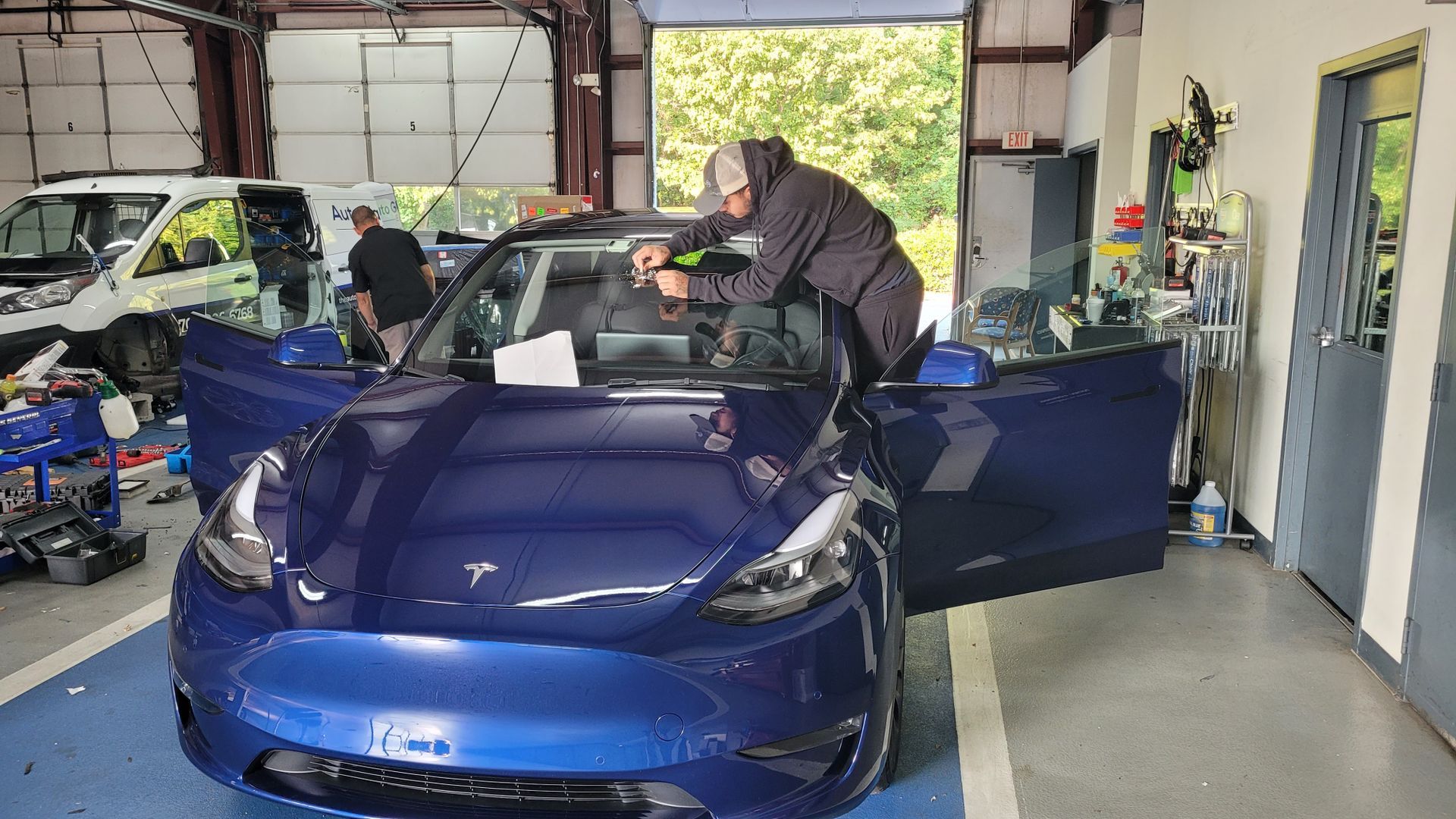 Tesla Windshield Repair Service in Lake Norman, NC