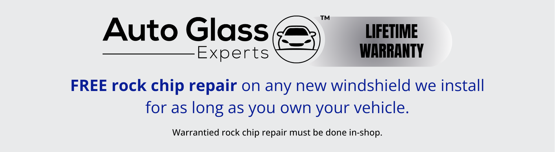 Free rock chip repair lifetime warranty