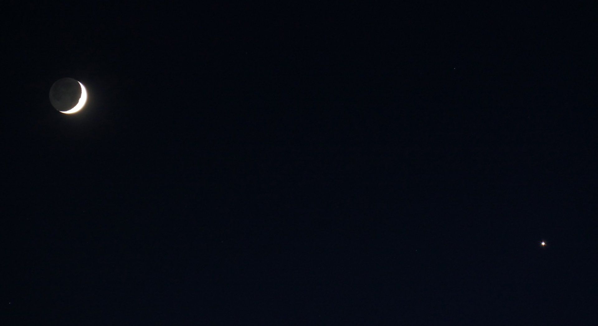 Crescent Moon and Venus