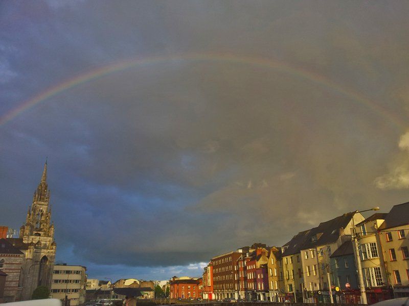 Rainbow over South Terrace, Cork
