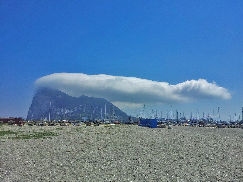 La Línea de la Concepción, Spain (Rock Of Gibraltar in the distance)