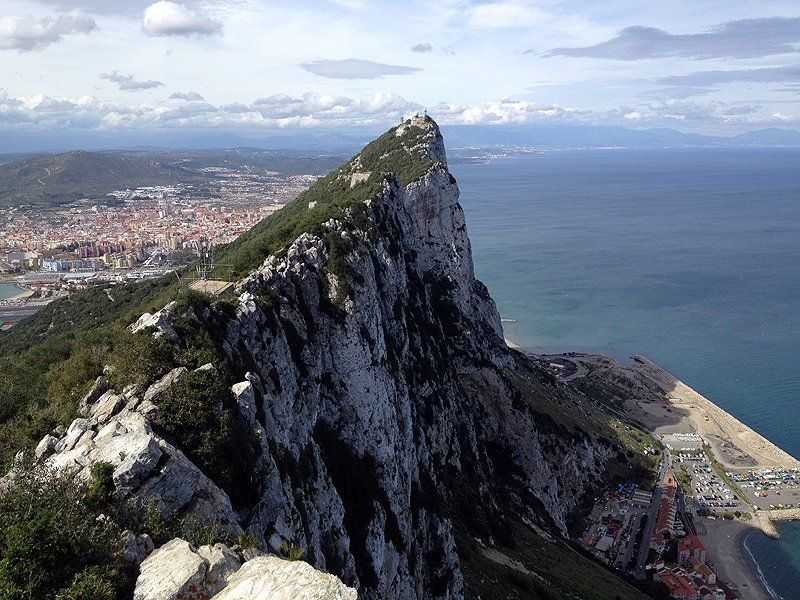 On top of The Rock of Gibraltar