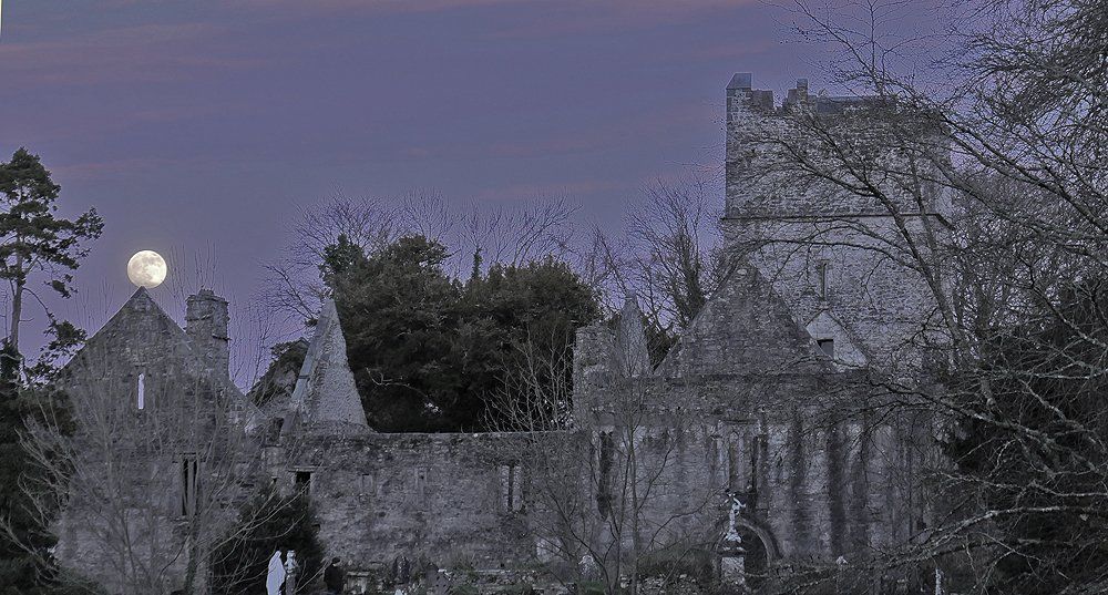 Full Moon rising over Muckross Abbey