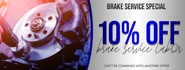 10% off brake service labor