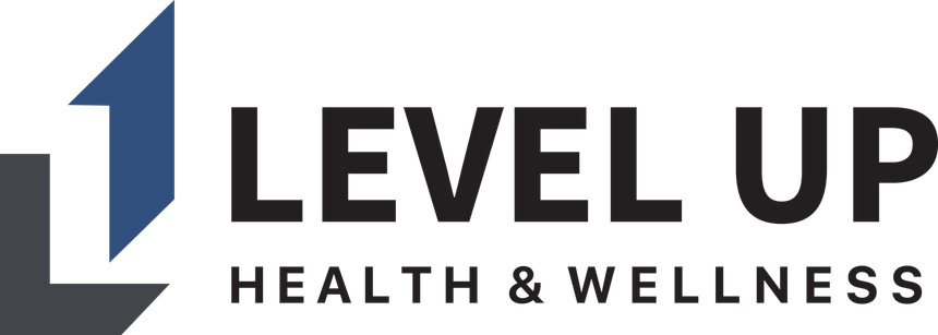 Logo for Level Up Health & Wellness. Level Up your Health