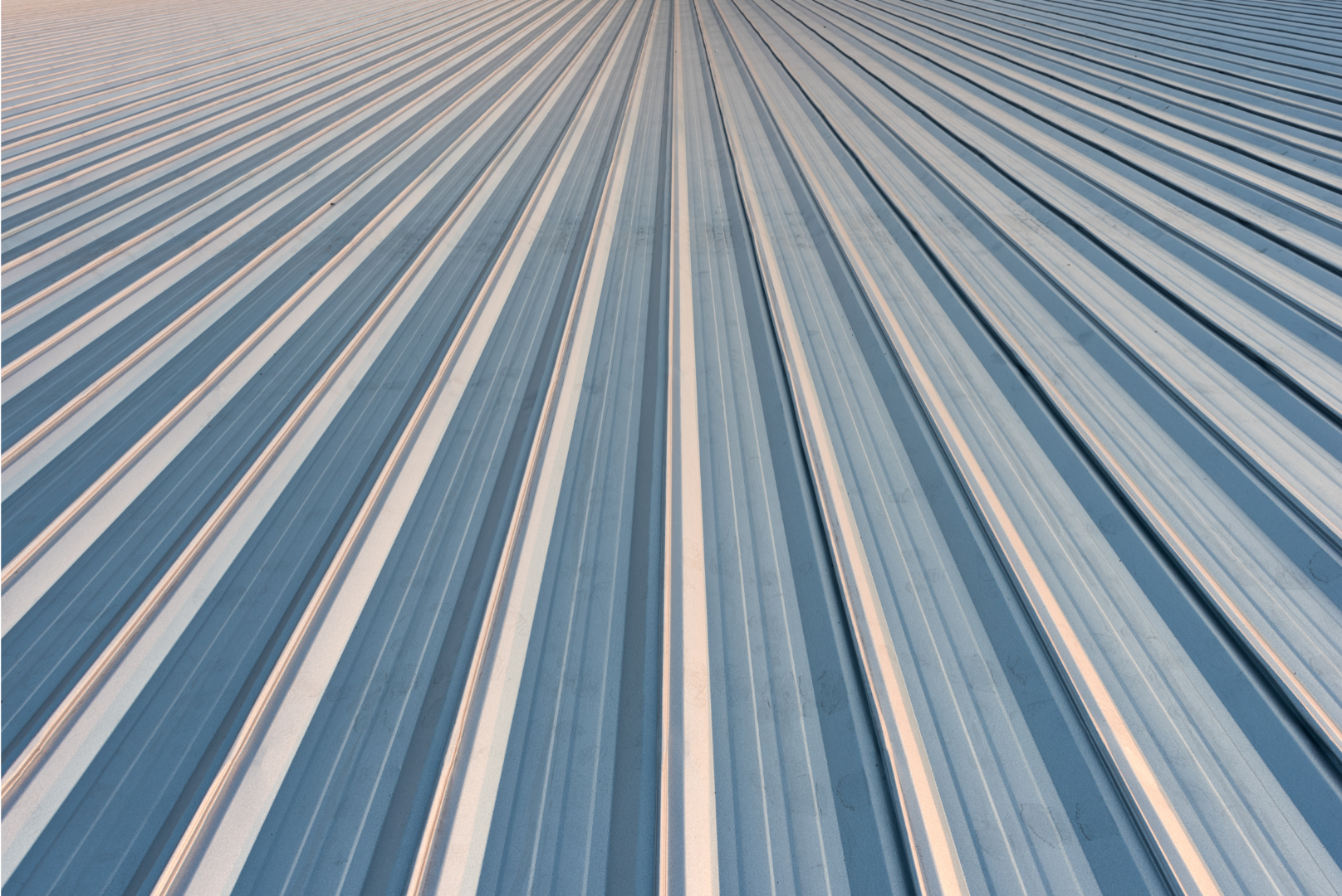 Close up image of sheet metal used by Oshawa Metal Roofing.