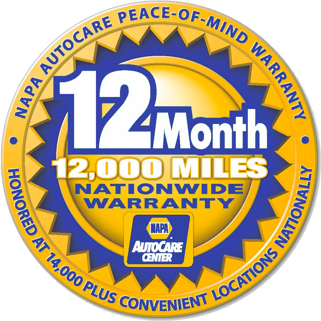 NAPA 12 Month Warranty