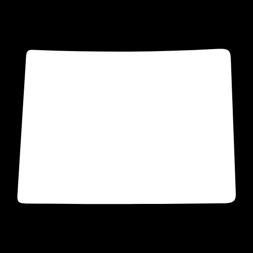 A white mouse pad on a black background.