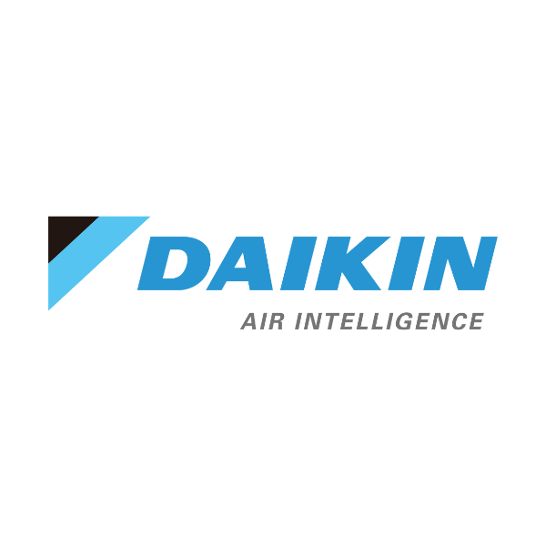 A daikin air intelligence logo on a white background