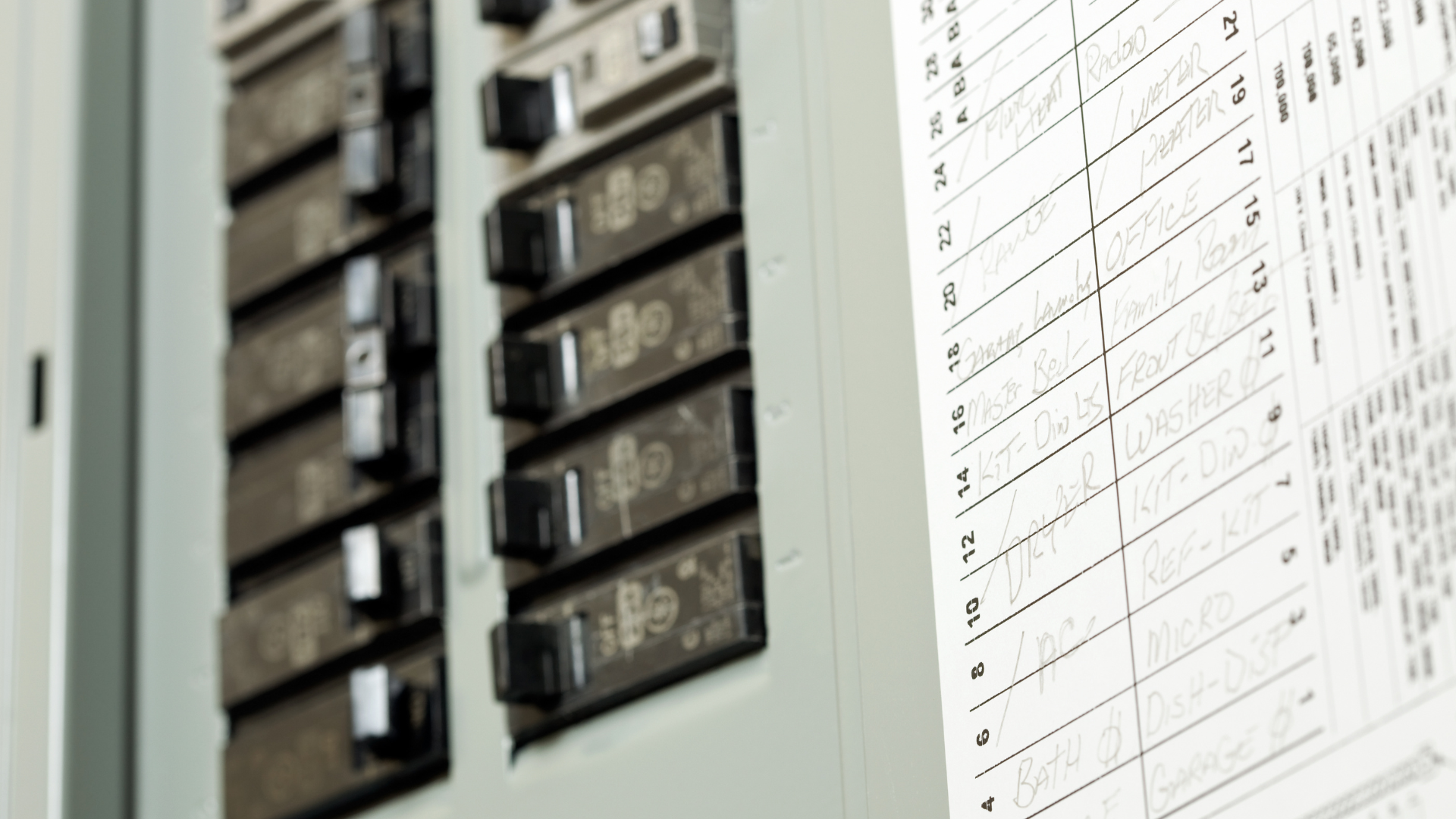 A close up of a electrical box with a sheet of paper next to it.