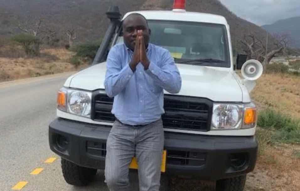 Fr. Nestor thankful for the new ambulance