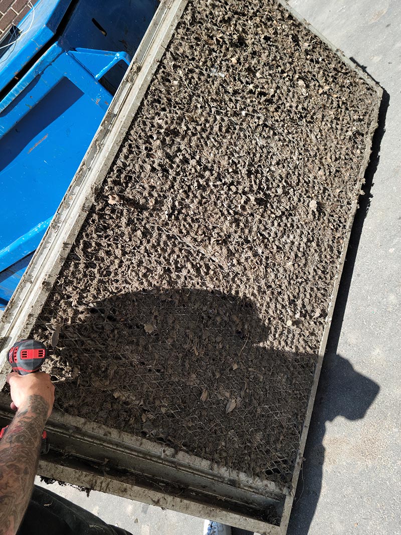 Dirty Commercial Filter — Springfield, MA — Advanced Air Quality, Inc.