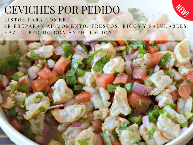 ceviche de pescado fresco