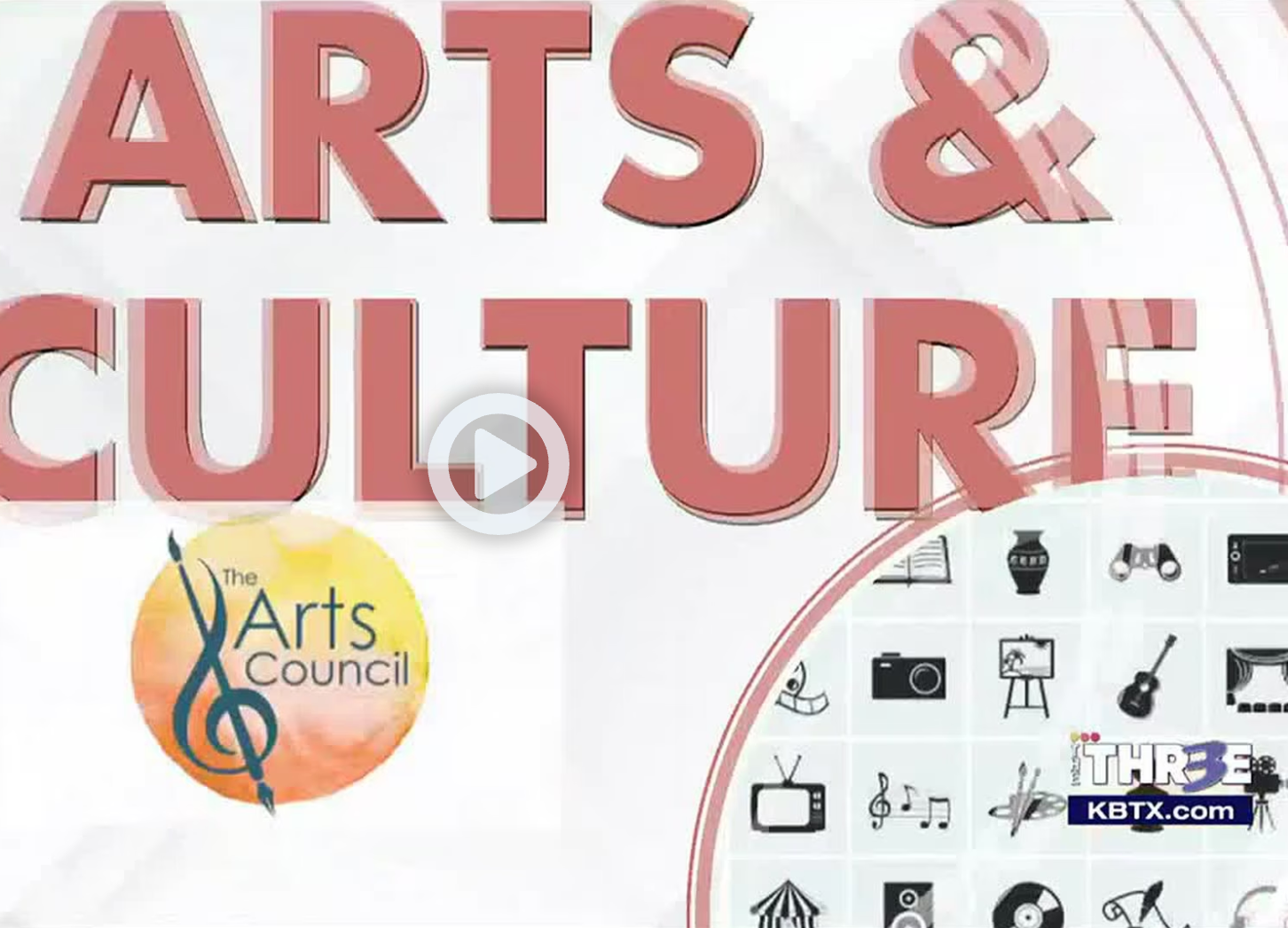 A poster with the words arts and culture on it
