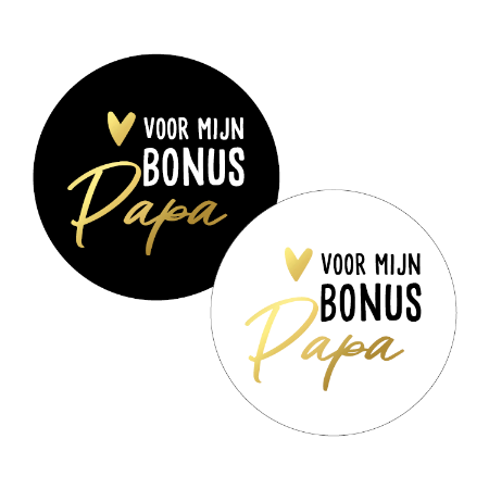 Sticker | Bonus papa | 6 stuks