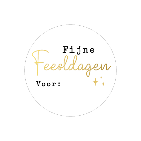 Sticker | Fijne feestdagen | 5 stuks