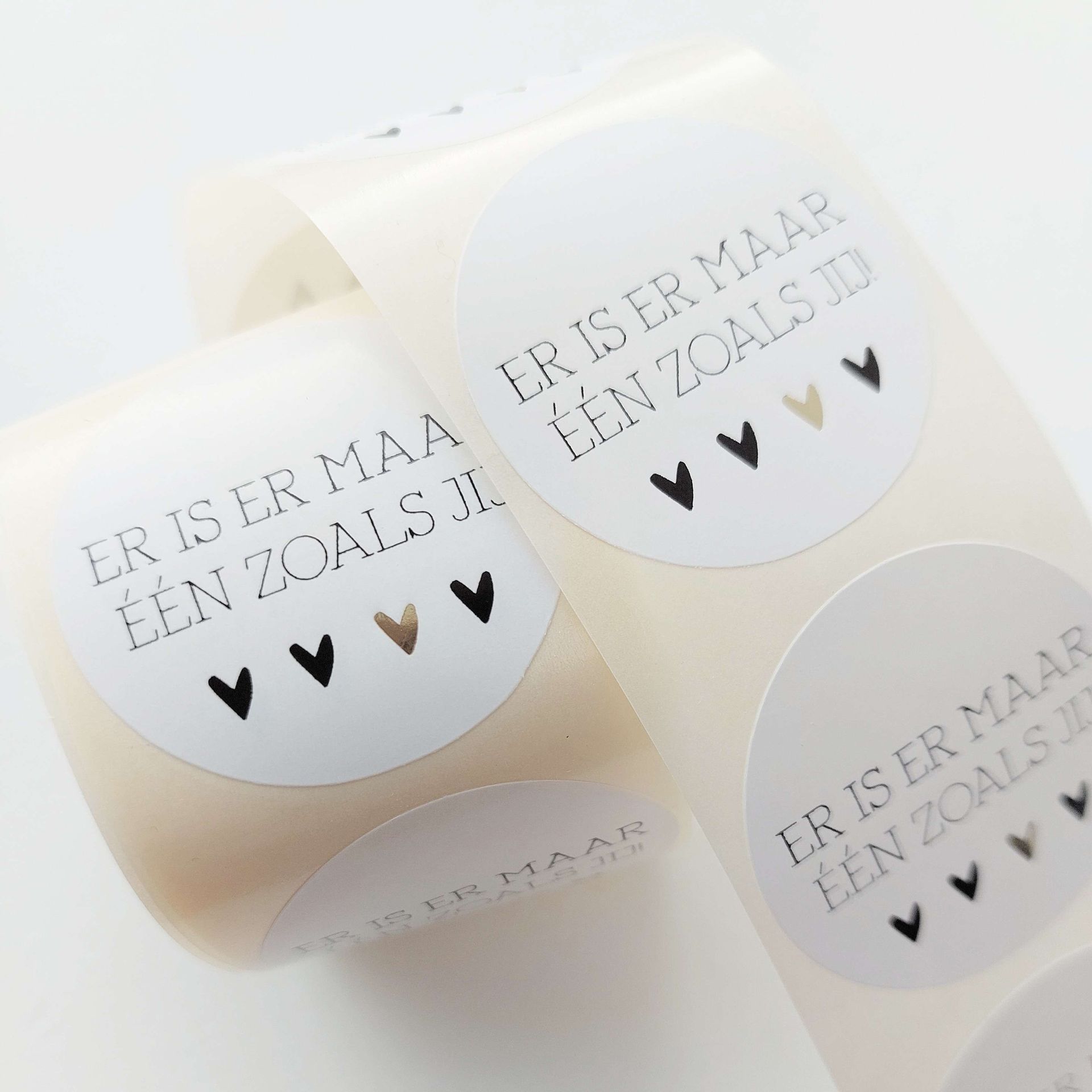 Sticker | Er is er maar één zoals jij | 5 stuks