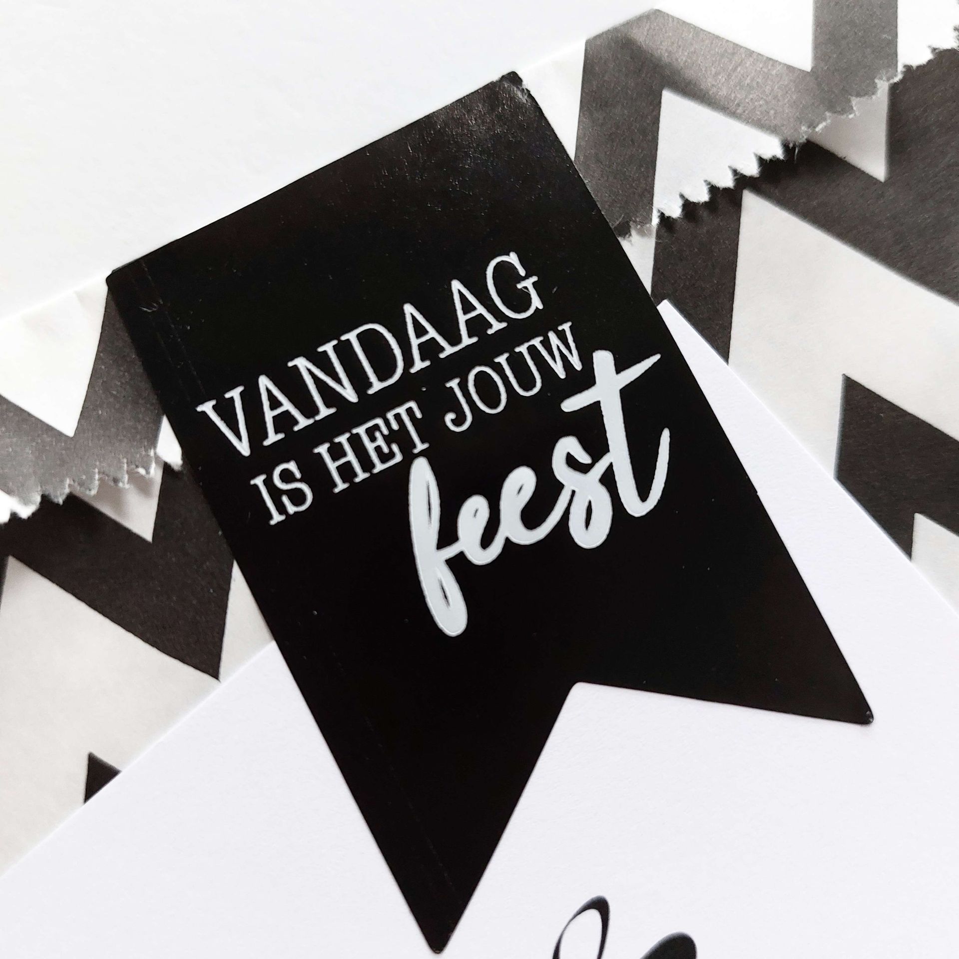 Sticker | Vandaag is het jouw feest | 5 stuks