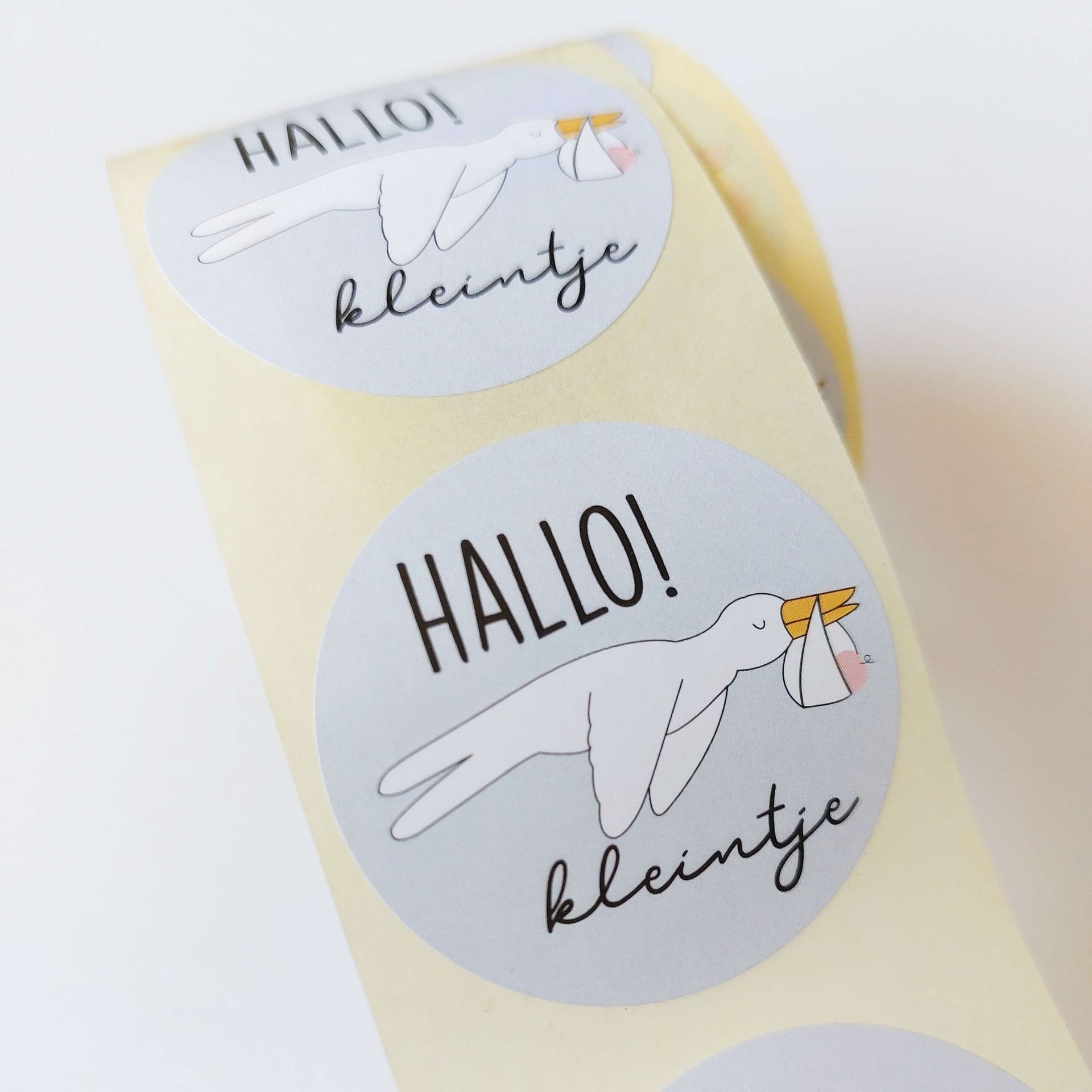 Sticker | Hallo kleintje | 5 stuks