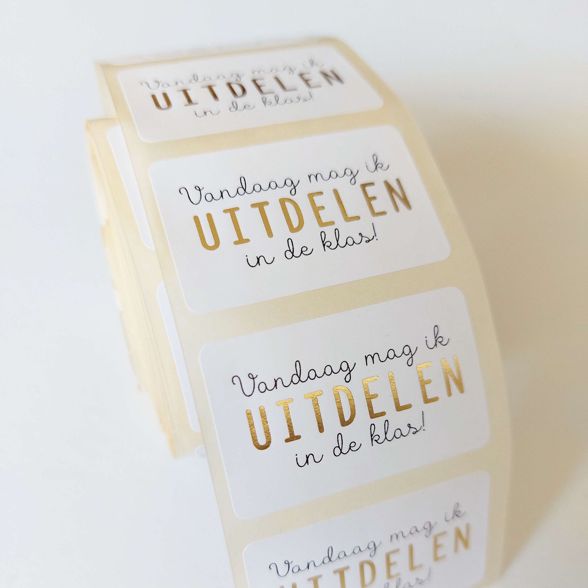 Sticker | Vandaag mag ik uitdelen | 5 stuks