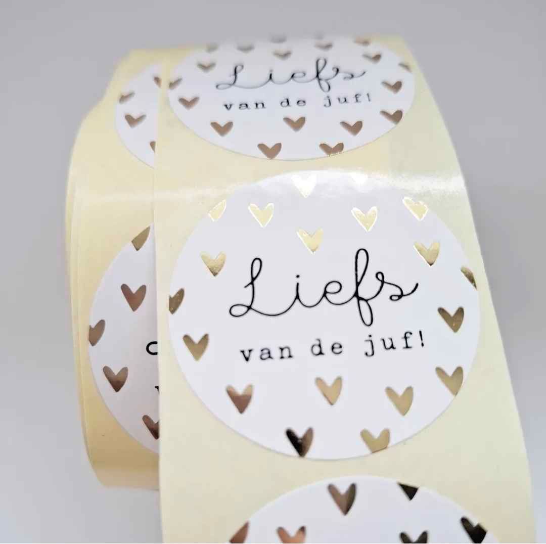 Sticker | Liefs van de juf | 5 stuks
