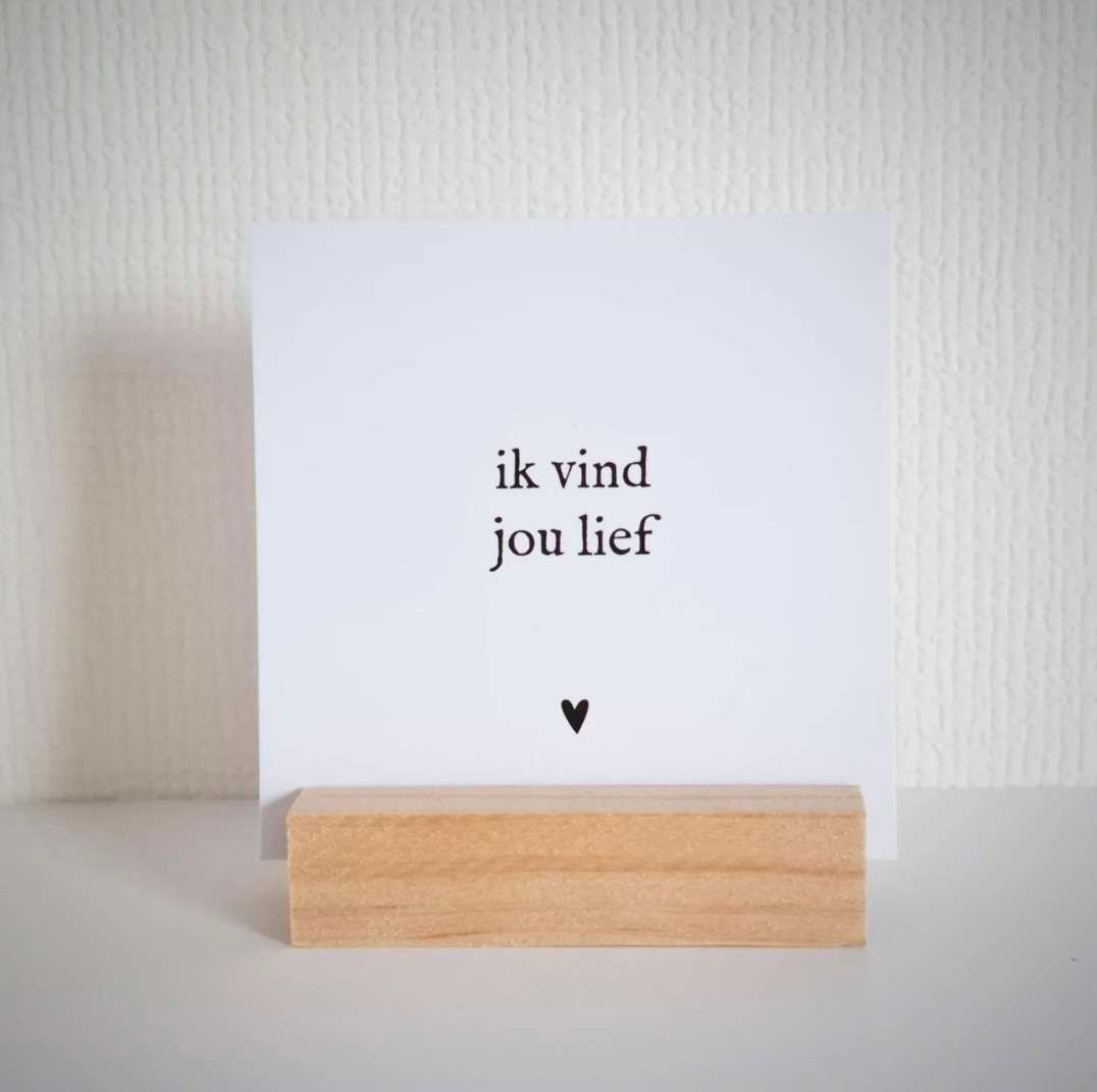 Minikaartje | Ik vind je lief