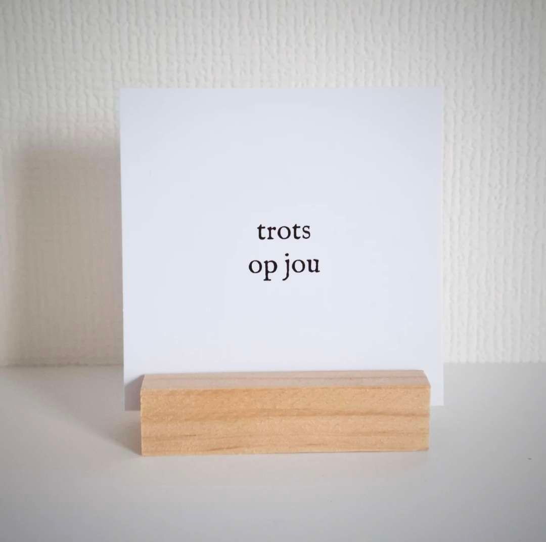 Minikaartje | Trots op jou