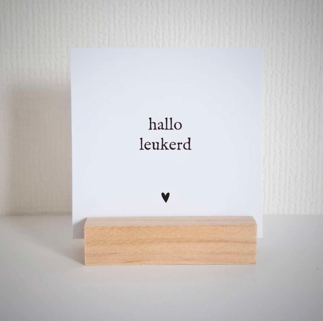 Minikaartje | Hallo leukerd