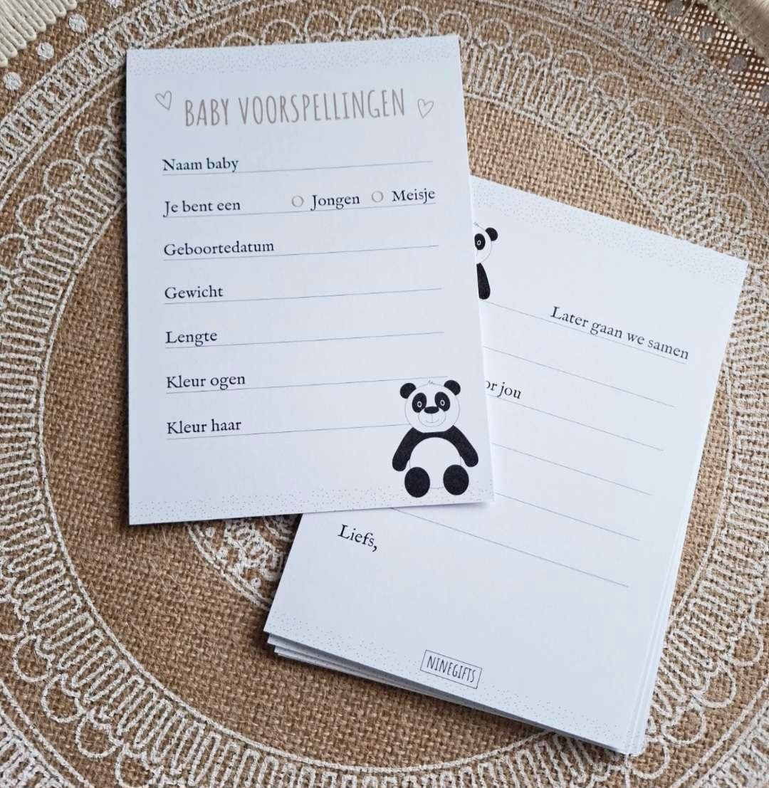 Invulkaart Babyvoorspellingen | 10 stuks